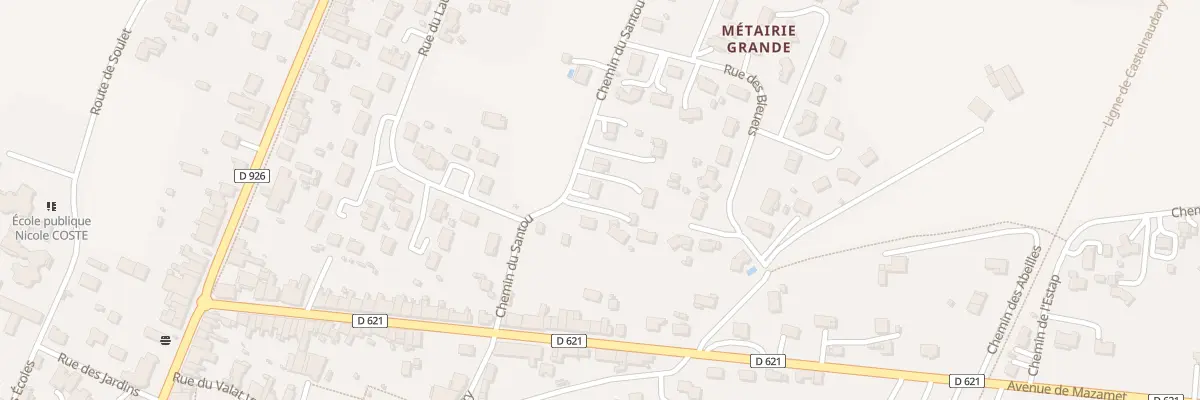 Plan du 142 Che de Santou à Soual
