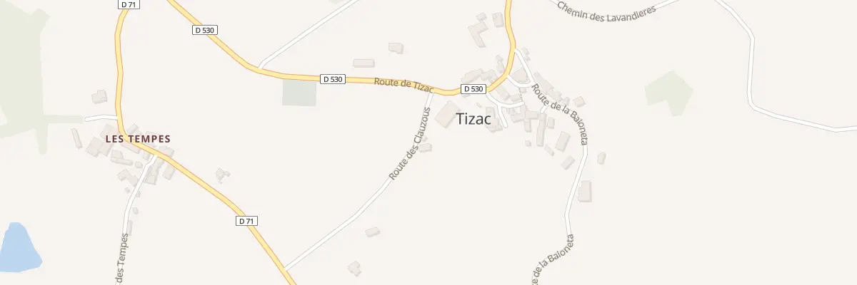 Plan du 5166A Tizac au Bas Ségala