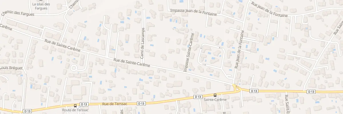 Plan du 23 Rue Sainte-Carême à Albi