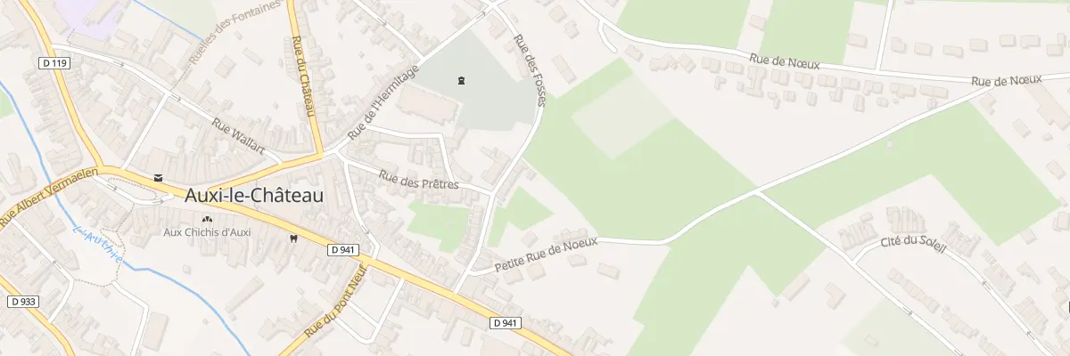 Plan du 14 Rue des Fosses à Auxi-le-Château