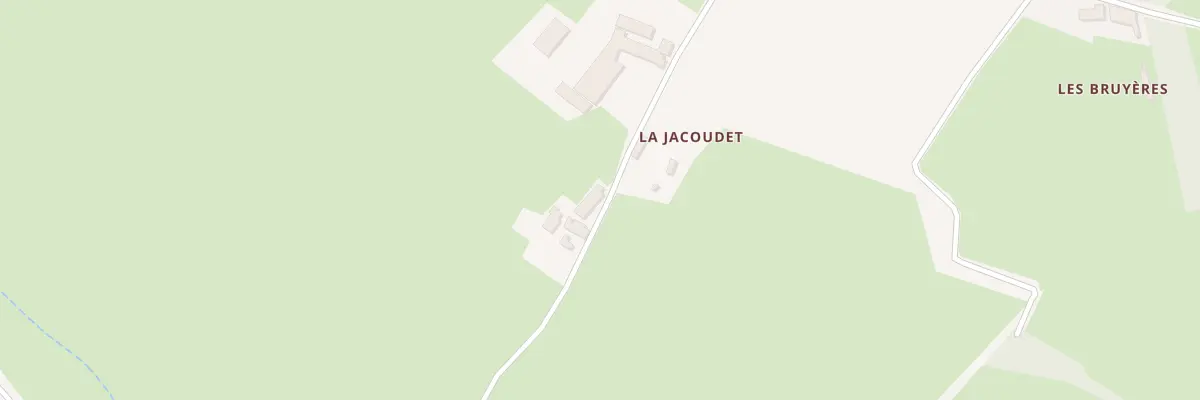 Plan du 3 La Jacoudet à Malleret-Boussac