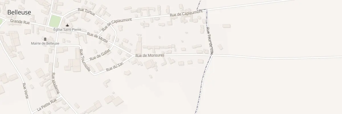 Plan du 10 Rue de Monsures à Belleuse