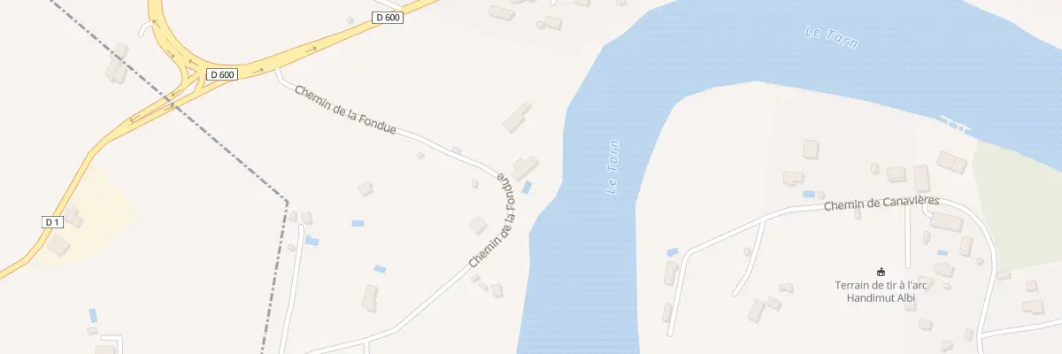Plan du 9100 Che de la Fondue à Albi