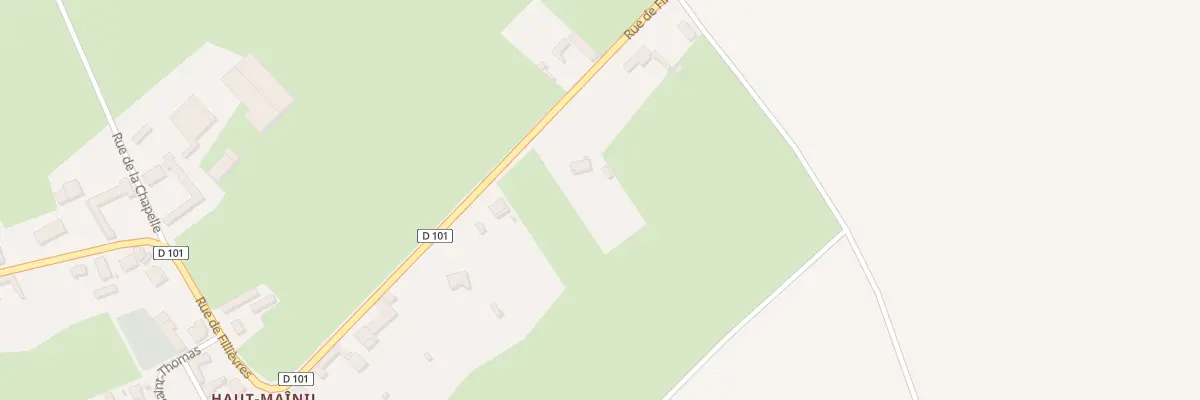 Plan du 253 Rue de Fillièvres à Quœux-Haut-Maînil