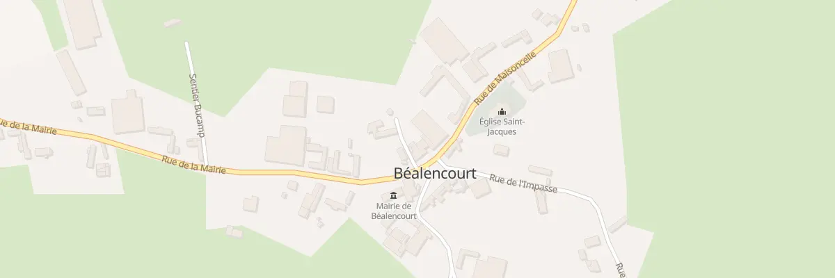 Plan du 10 Rue la Place à Béalencourt