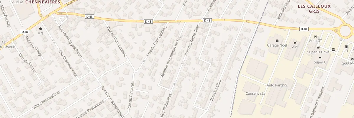 Plan du 1 Rue des Richevilles à Conflans-Sainte-Honorine