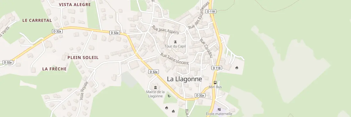 Plan du 24A Rue St Vincent à La Llagonne