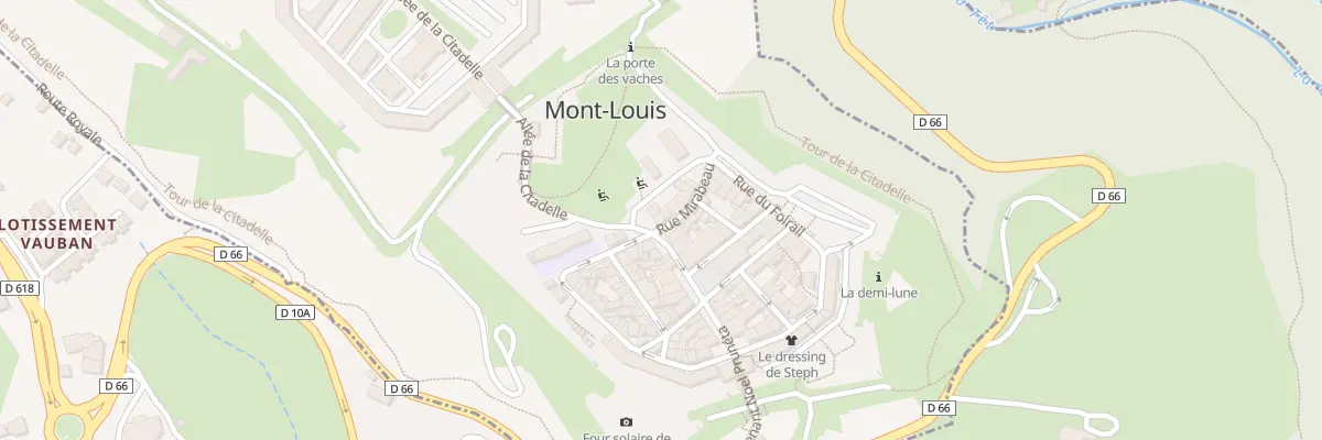 Plan du 1 Rue Mirabeau à Mont-Louis