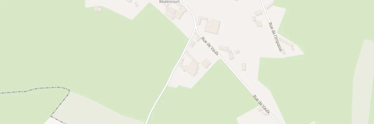 Plan du 5 Che de Rollancourt à Béalencourt