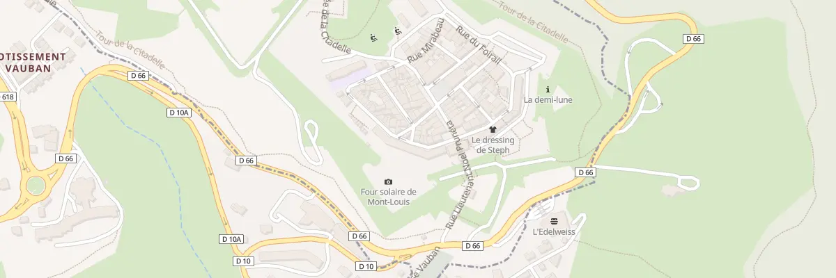 Plan du 2 Rue du Marché à Mont-Louis