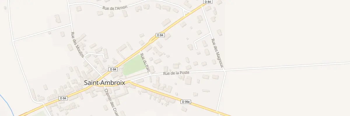 Plan du 9 Rue de la Poste à Saint-Ambroix