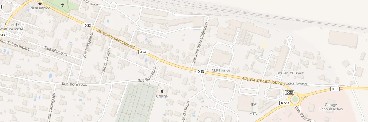 Plan du 51 Av Ernest Léotard à Bram