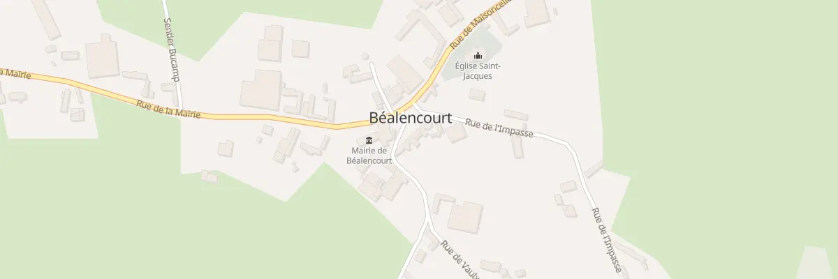 Plan du 4 Rue la Place à Béalencourt