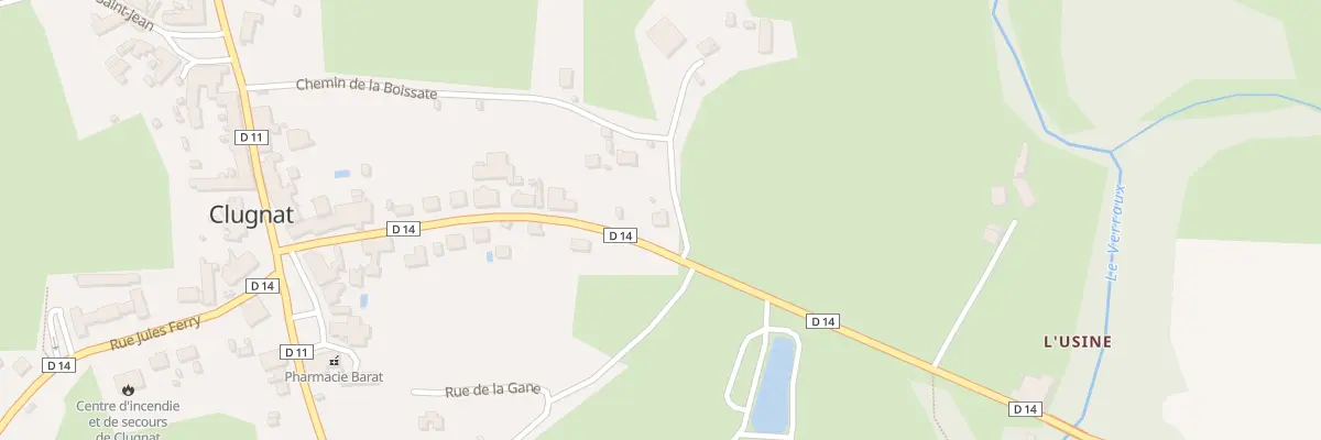 Plan du 37 Rue George Sand à Clugnat