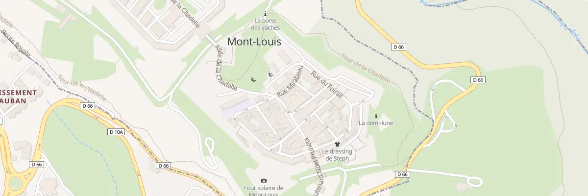 Plan du 8 Rue Lt Pruneta à Mont-Louis