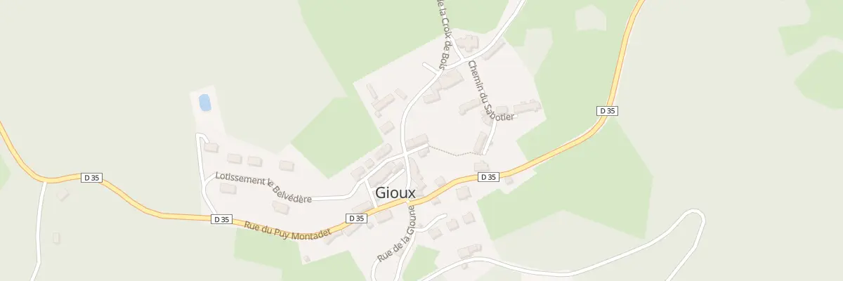 Plan du 5011 Le Bourg à Gioux