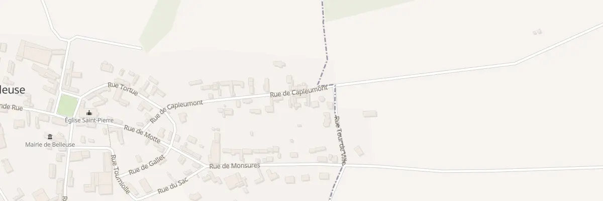 Plan du 16 Rue de Capieumont à Belleuse