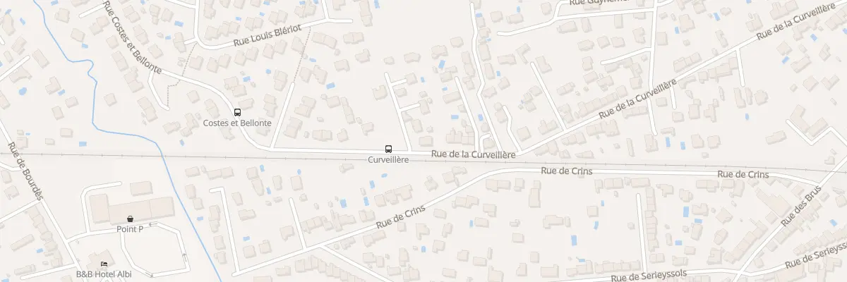 Plan du 136 Rue de la Curveillère à Albi