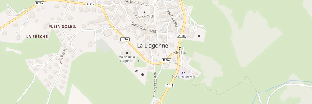 Plan du 2 Rue de la Vieille Ecole à La Llagonne