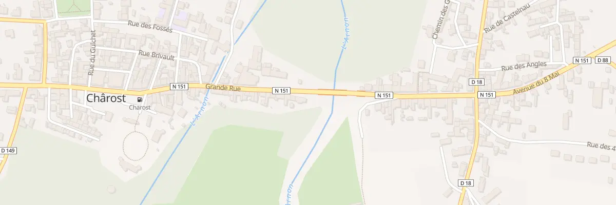 Plan du 1 Grande Rue à Chârost