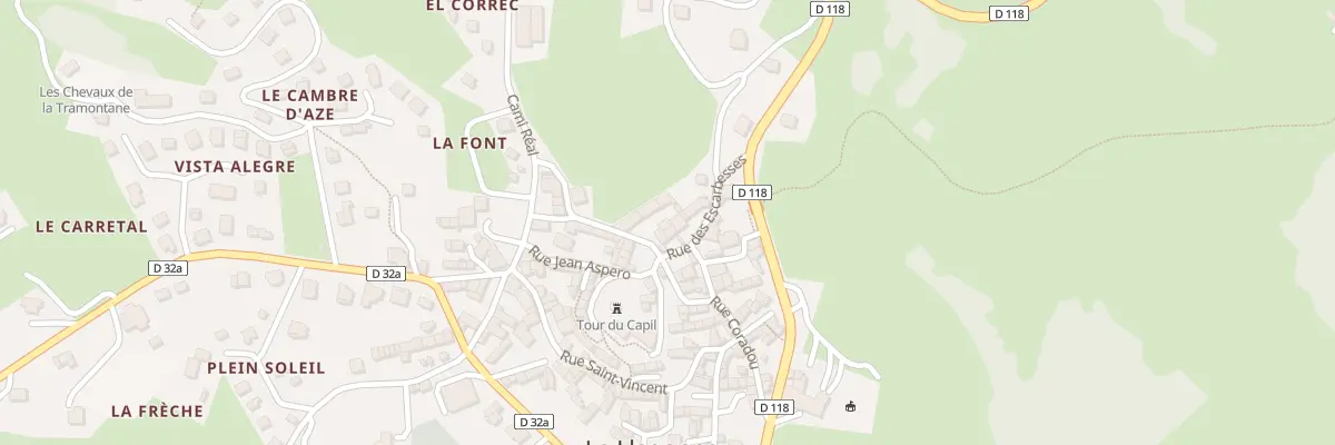 Plan du 5001 Pl de l’Abbe Higonet à La Llagonne