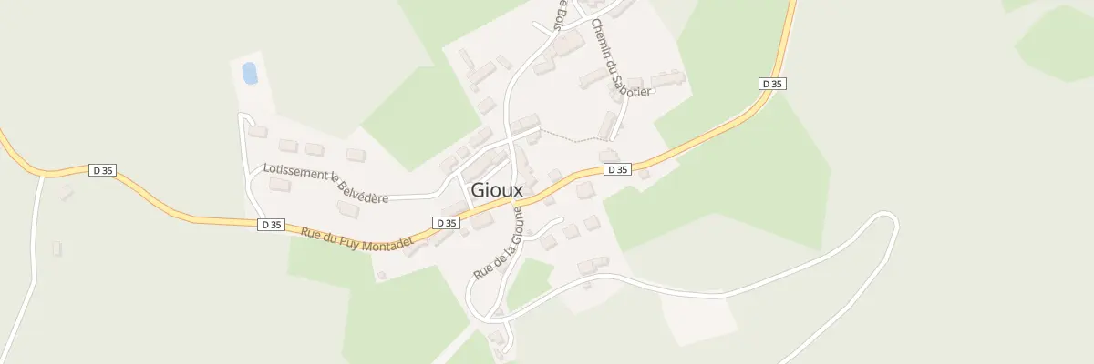 Plan du 4 Rue de la Vallée à Gioux