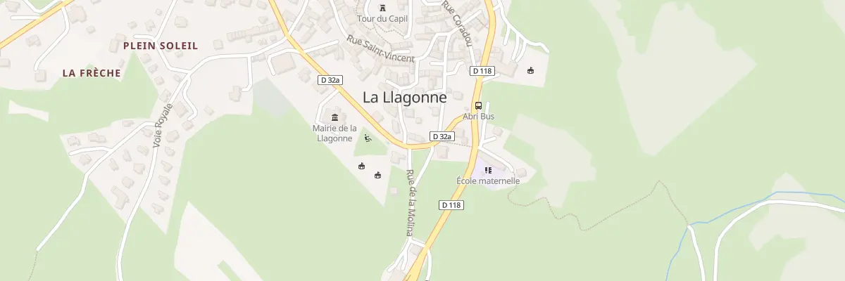 Plan du 2 Prom du Pre de la Ville à La Llagonne