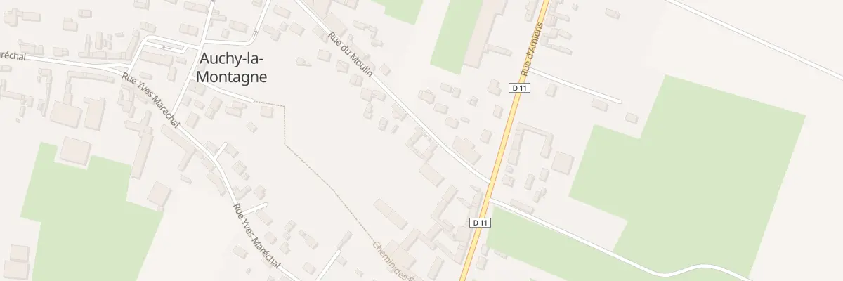 Plan du 3 Rue du Moulin à Auchy-la-Montagne