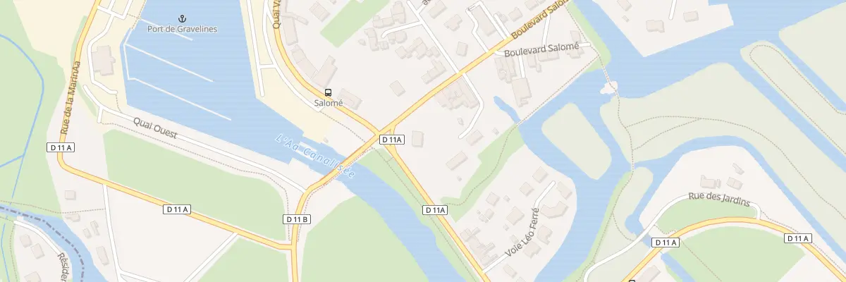 Plan du 1 Quai de la Batellerie à Gravelines