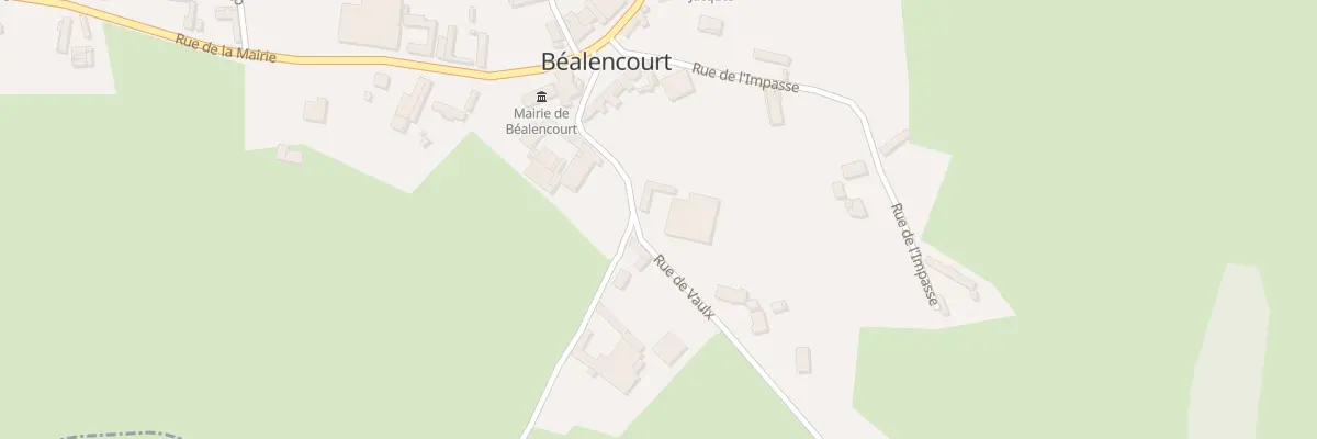 Plan du 5 Rue de Vaulx à Béalencourt