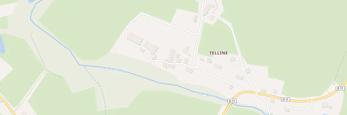 Plan du 8 Telline à Clugnat