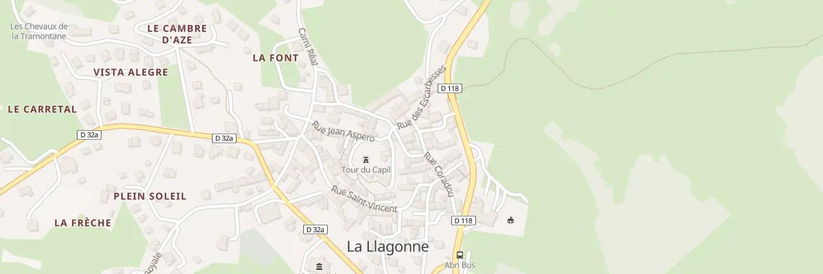 Plan du 6 Rue de la Fontaine à La Llagonne
