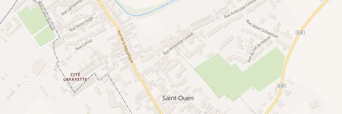 Plan du 8 Rue Ambroise Croizat à Saint-Ouen