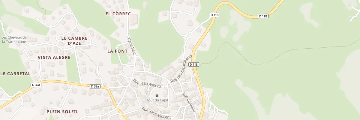Plan du 5010 Le Village à La Llagonne