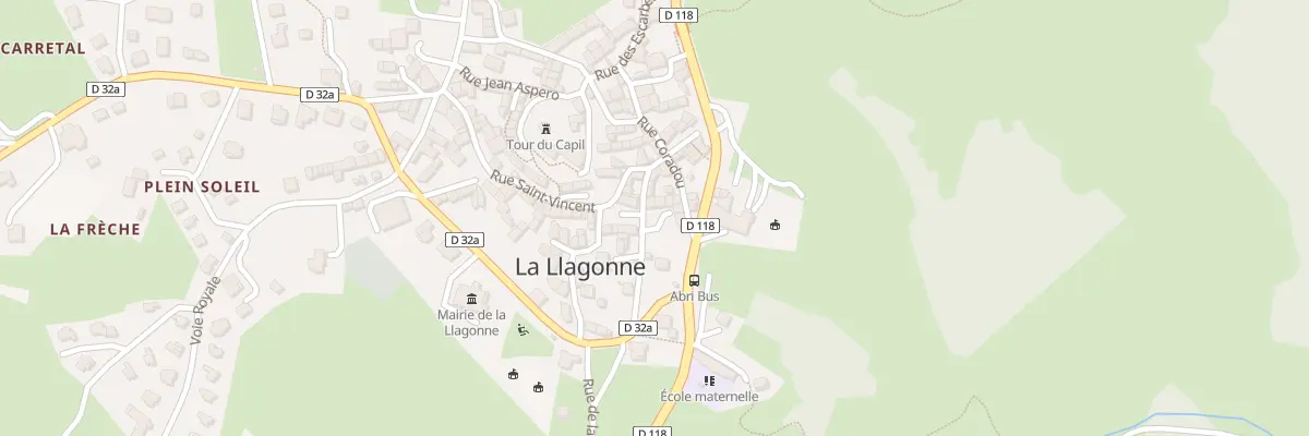 Plan du 10 Rue de la Poste à La Llagonne