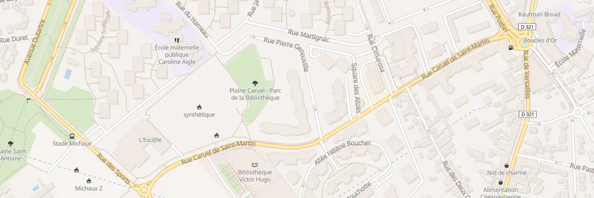 Plan du 1 Rue Pierre Genouville au Chesnay-Rocquencourt
