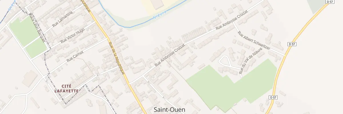 Plan du 14 Rue Ambroise Croizat à Saint-Ouen