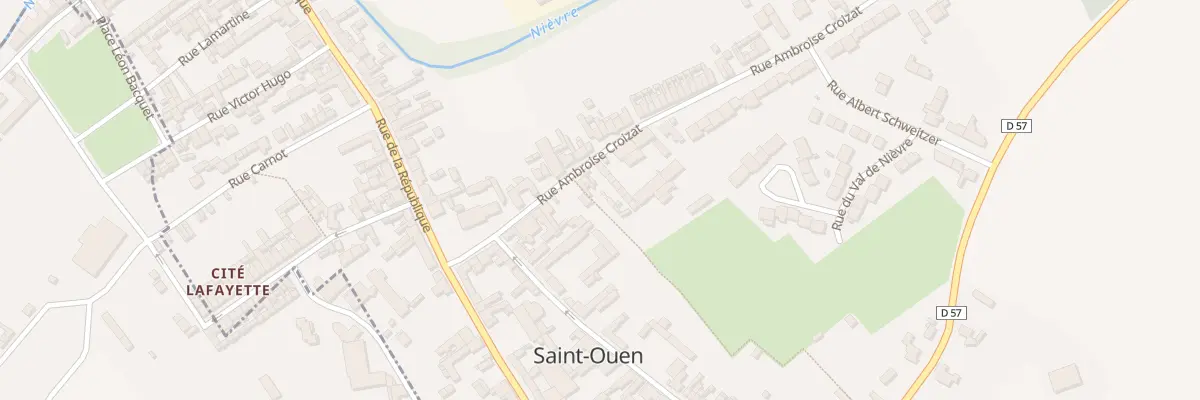 Plan du 12 Rue Ambroise Croizat à Saint-Ouen