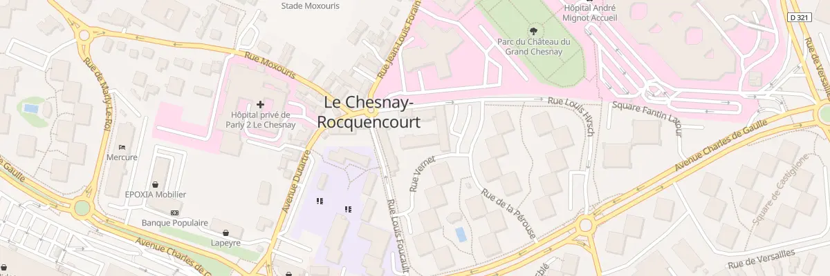 Plan du 1 Pl Dutartre au Chesnay-Rocquencourt