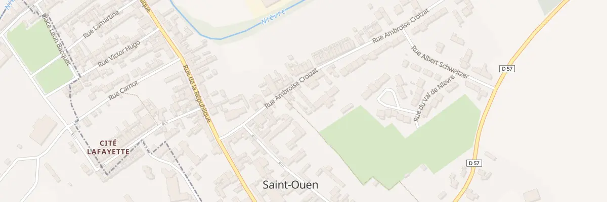 Plan du 20 Rue Ambroise Croizat à Saint-Ouen