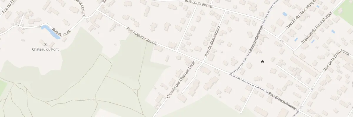 Plan du 10 Rue Auguste Renoir à Louveciennes