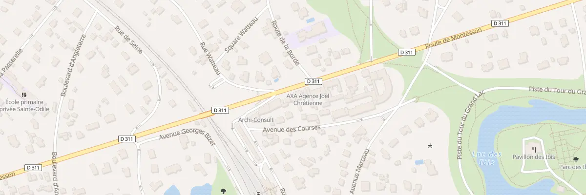 Plan du 71 Rte de Montesson au Vésinet