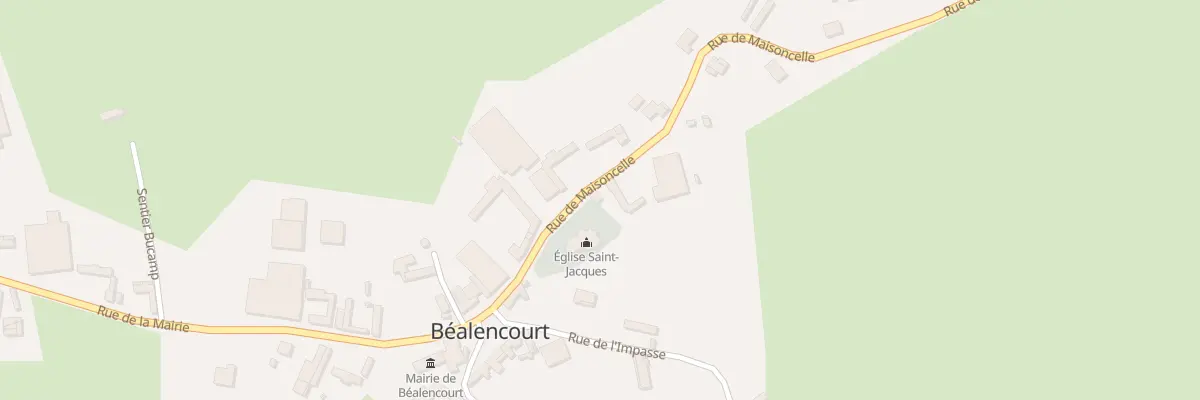 Plan du 33 Rue de Maisoncelle à Béalencourt