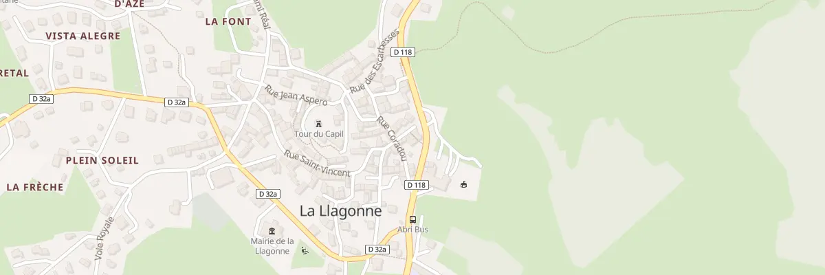 Plan du 150 Le Village à La Llagonne