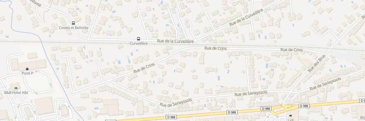 Plan du 35 Rue de Crins à Albi