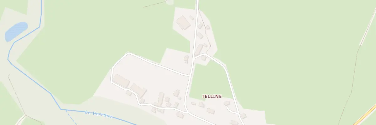 Plan du 14 Telline à Clugnat