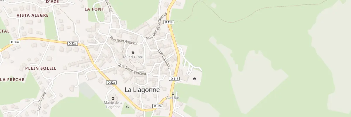 Plan du 9008 Le Village à La Llagonne