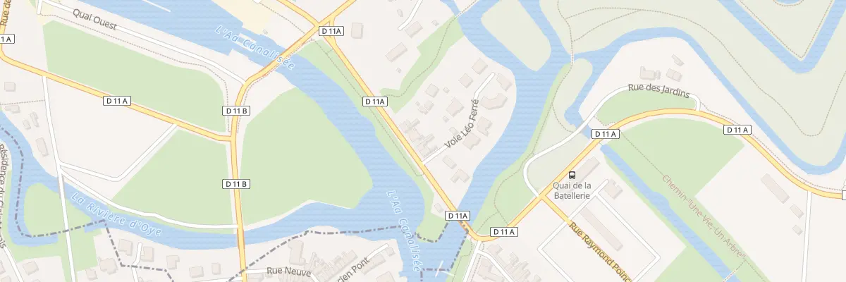 Plan du 13 Quai de la Batellerie à Gravelines
