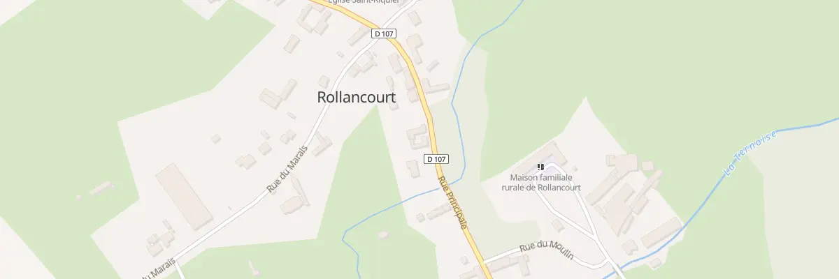 Plan du 9 Rue Principale à Rollancourt