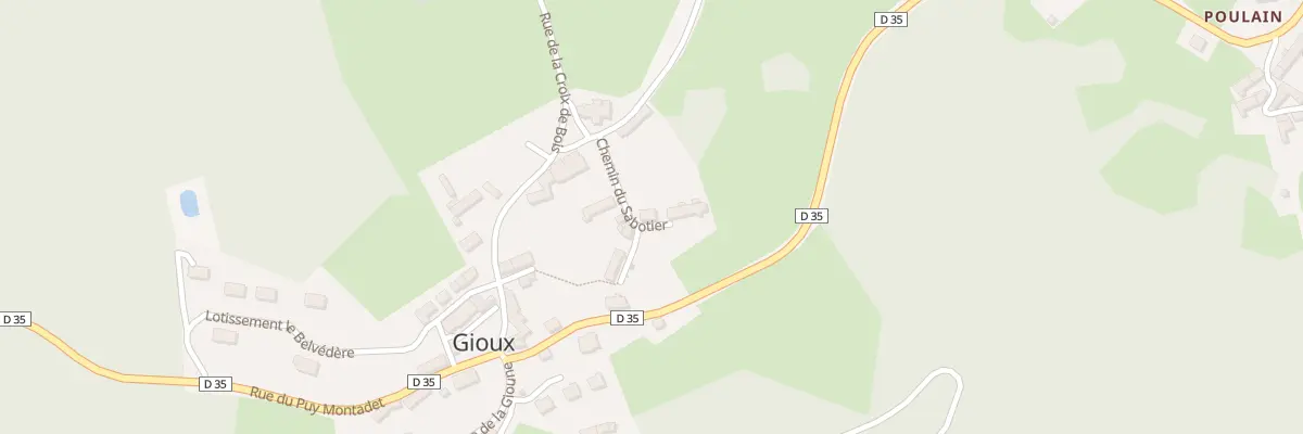 Plan du 4 Che du Sabotier à Gioux